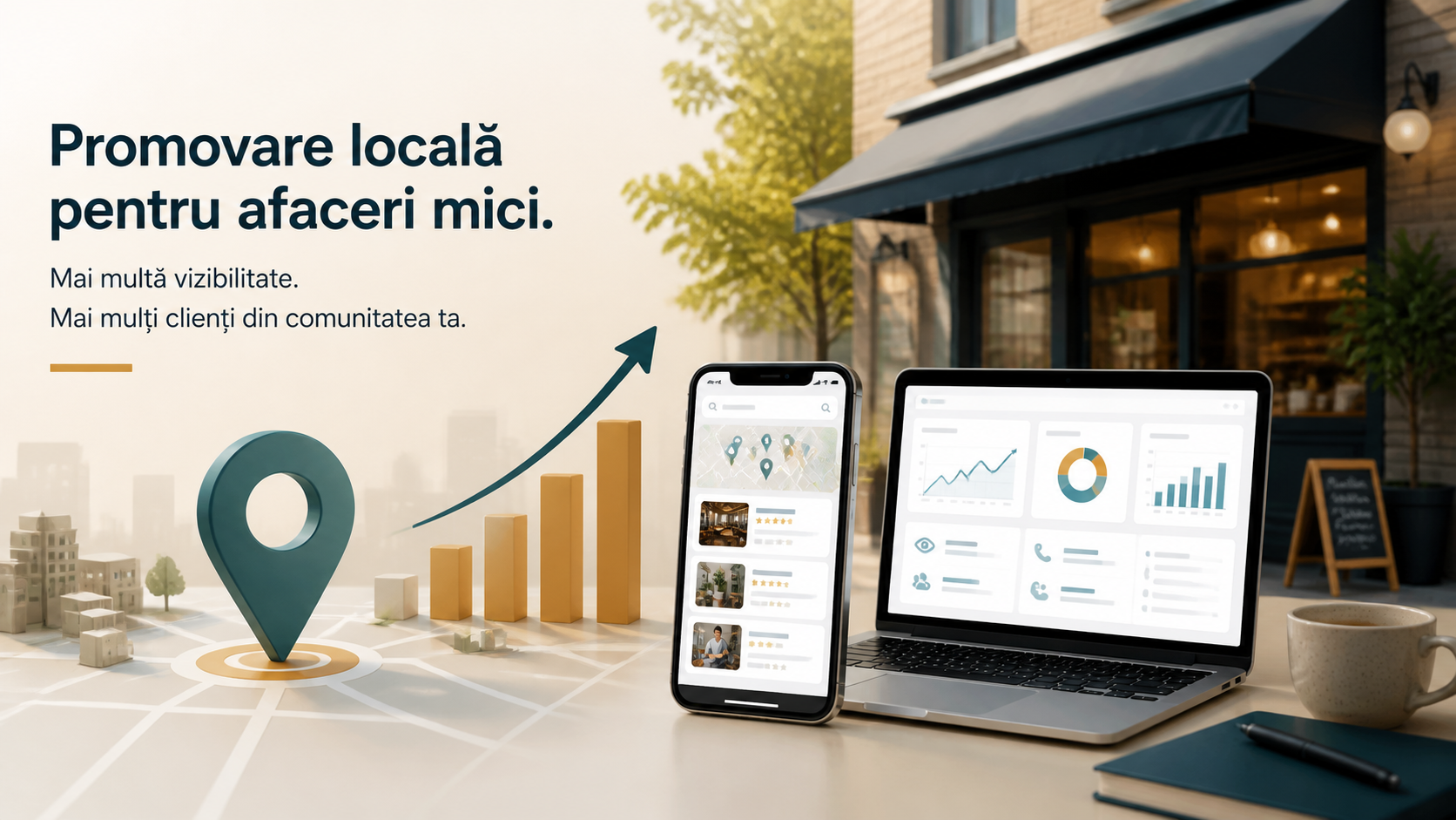 Promovare locală cu abonament de 100 EUR: ce poate face Departamentul de Marketing pentru un business din oraș